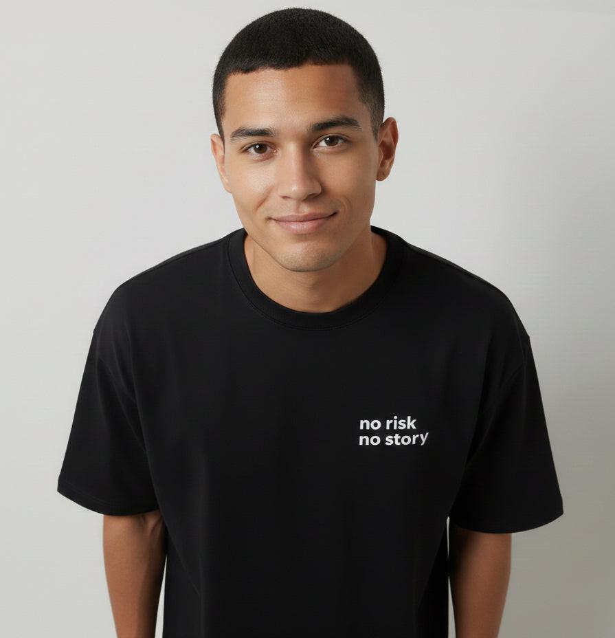 No Risk - Unisex Terry Oversized Tee.