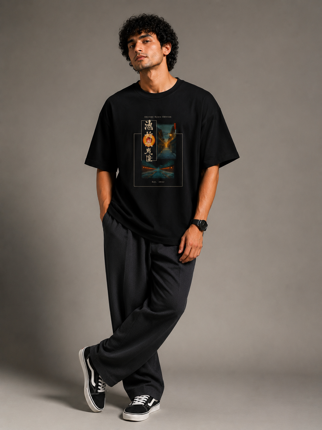 Ancient Kyoto Twilight Edition Premium Oversized Terry Tee
