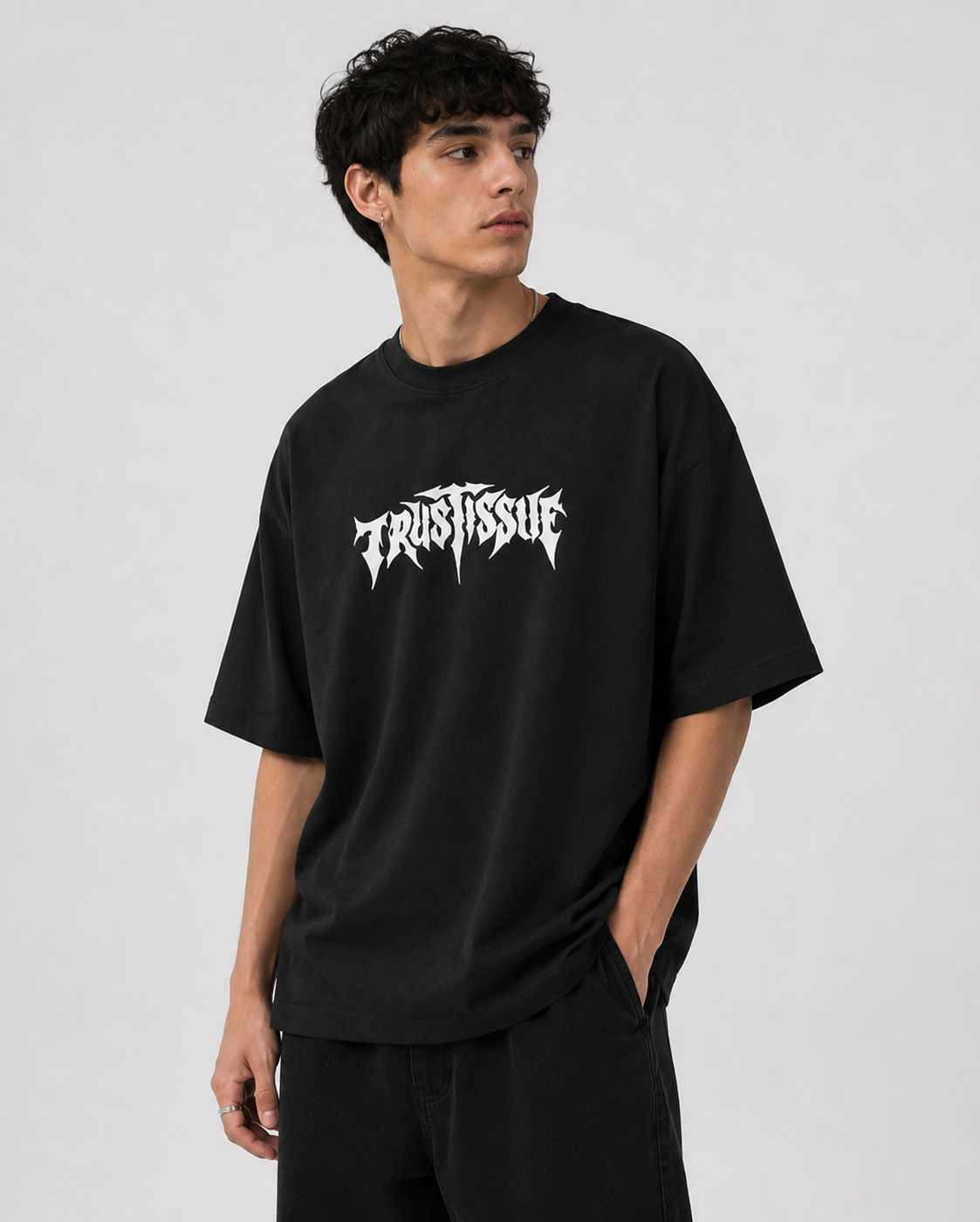 Trust Issues – Heavyweight Oversized Streetwear Tee