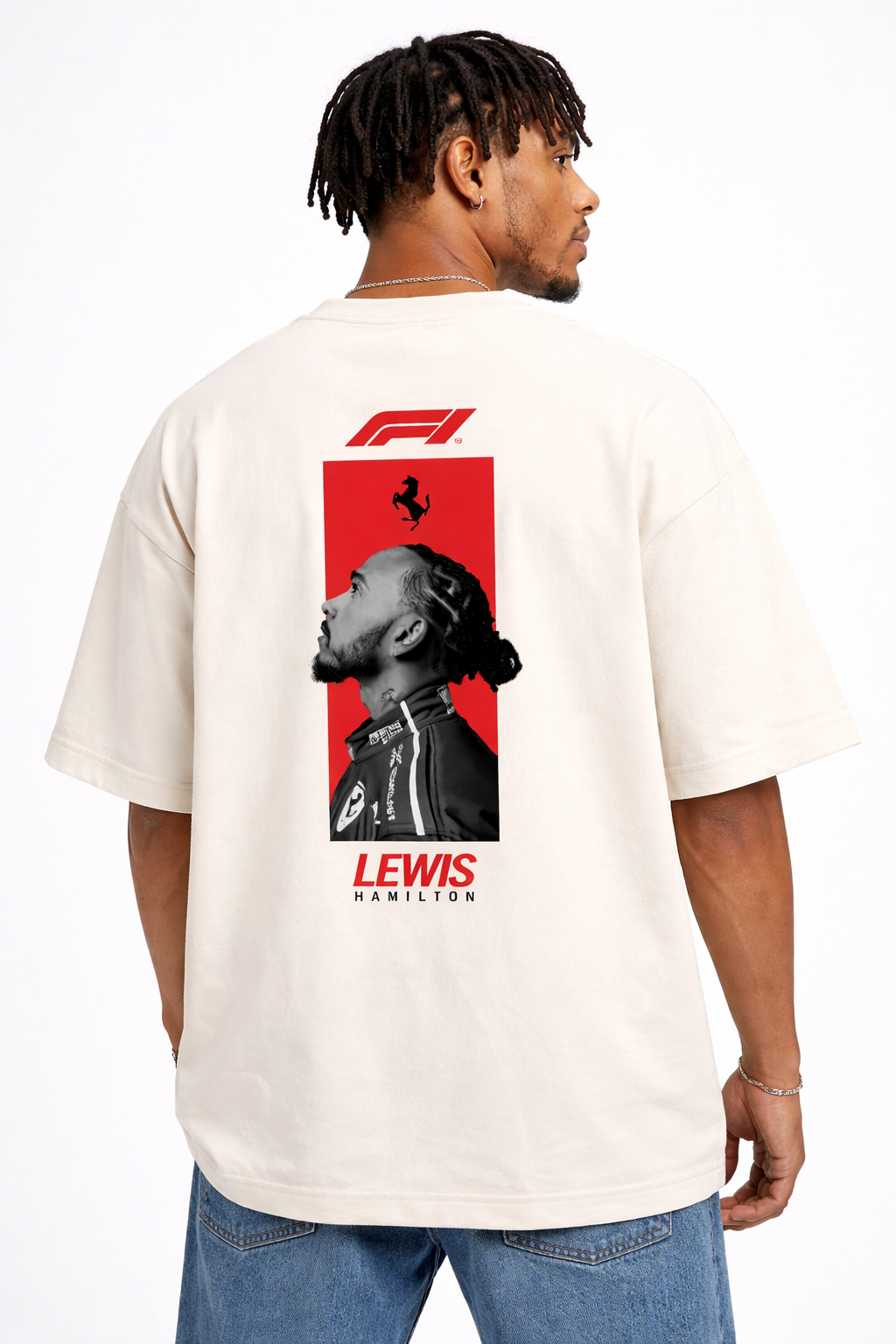 F1 Edition - Lewis Hamilton Unisex Terry Oversized Tee