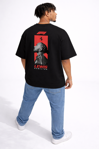 F1 Edition -  Lewis Hamilton Black T-Shirt – Streetwear Edition