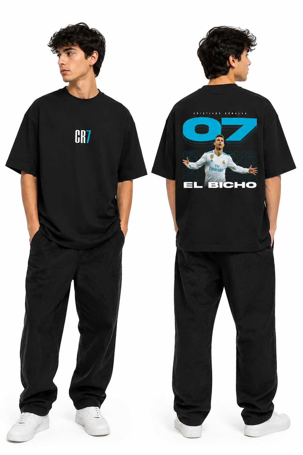 CR7 - Unisex Terry Oversized Tee