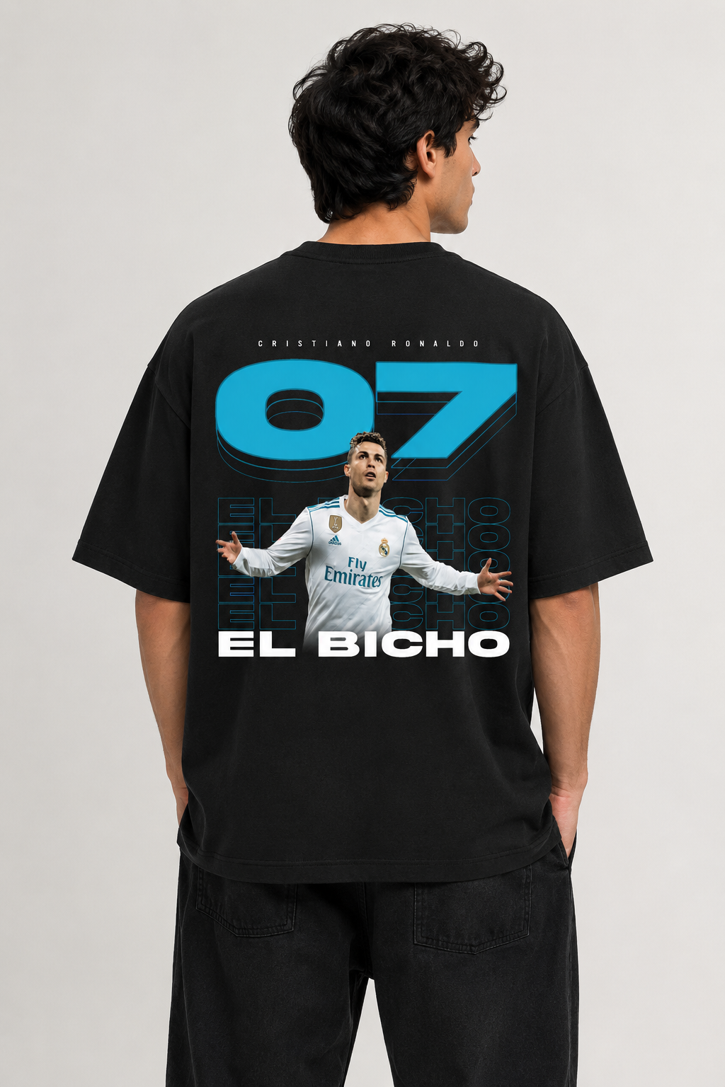 CR7 - Unisex Terry Oversized Tee