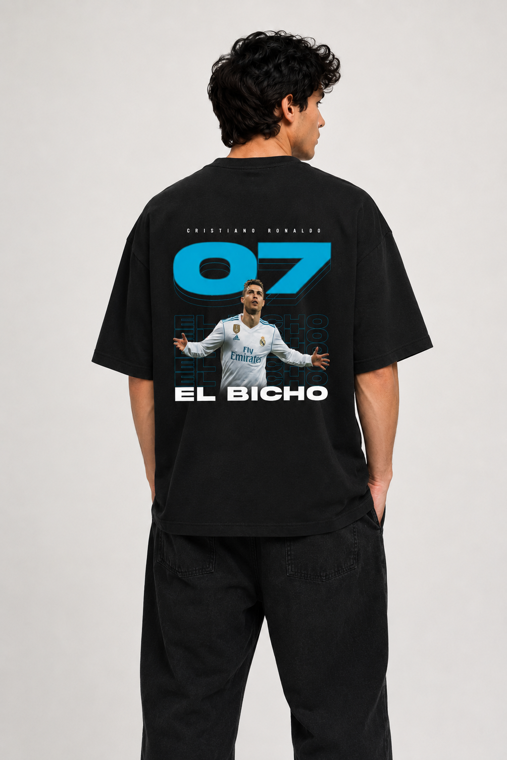 CR7 - Unisex Terry Oversized Tee