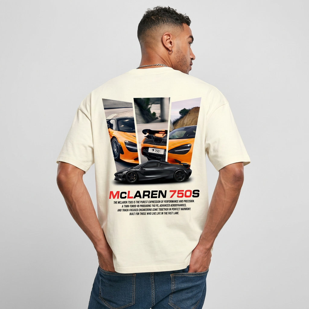 McLaren 750s - Unisex Terry Oversized Tee