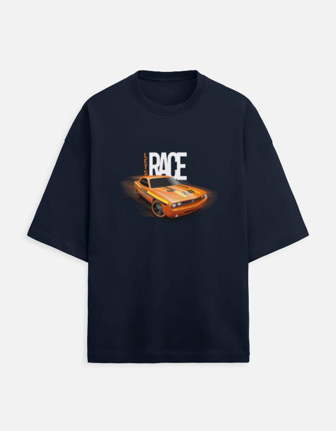 Race Unisex Terry Oversized Tee.
