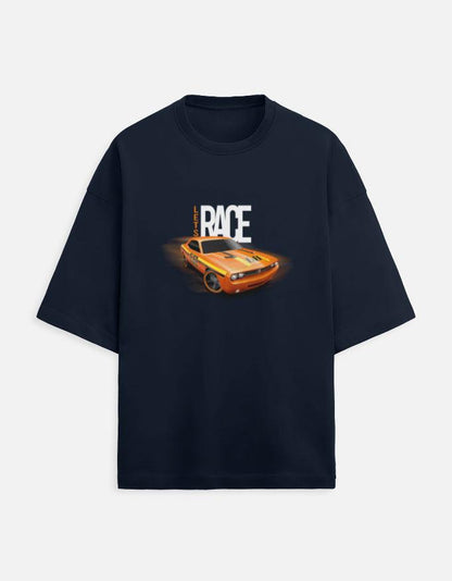 Race Unisex Terry Oversized Tee.