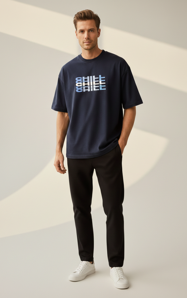 Chill Unisex Terry Oversized Tee.