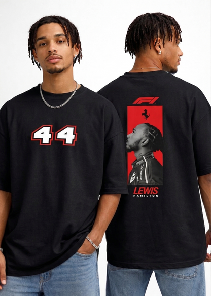 F1 Edition -  Lewis Hamilton Black T-Shirt – Streetwear Edition
