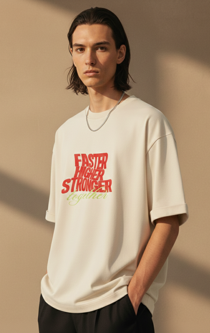 Together Unisex Terry Oversized Tee.