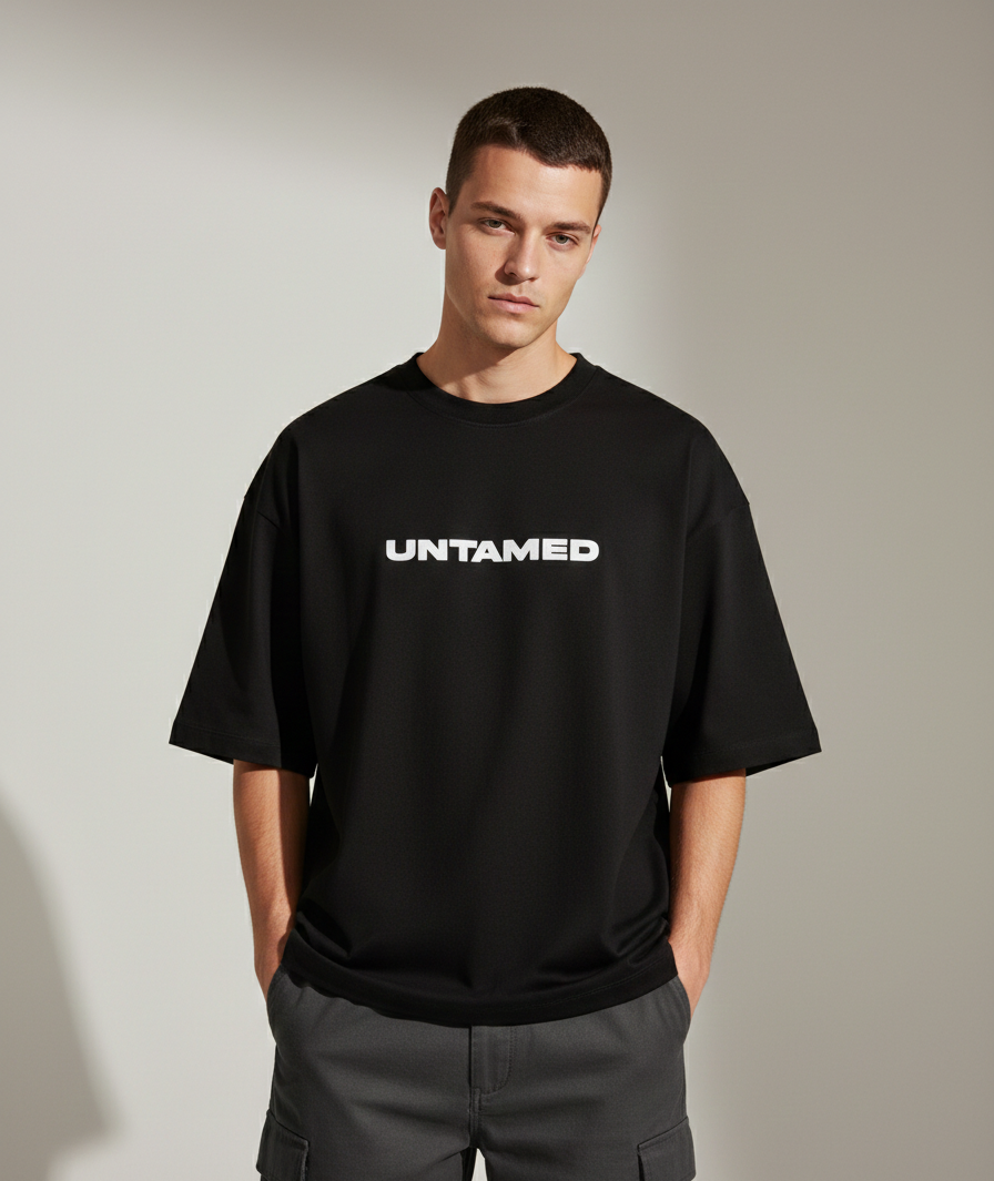 Untamed Unisex Terry Oversized Tee.