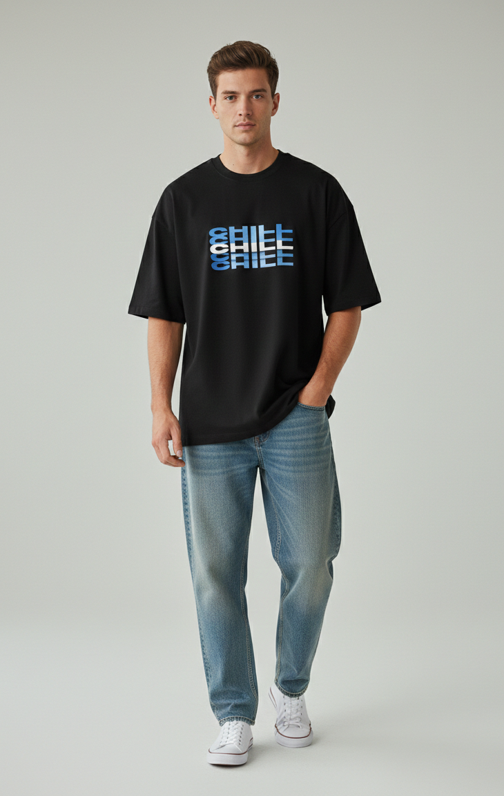 Chill Unisex Terry Oversized Tee.