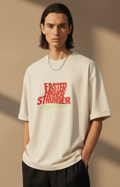 Together Unisex Terry Oversized Tee.