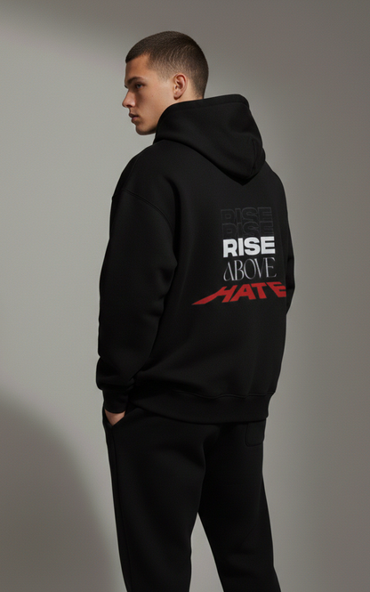 Rise Above Hate Unisex Oversized Hoodie.