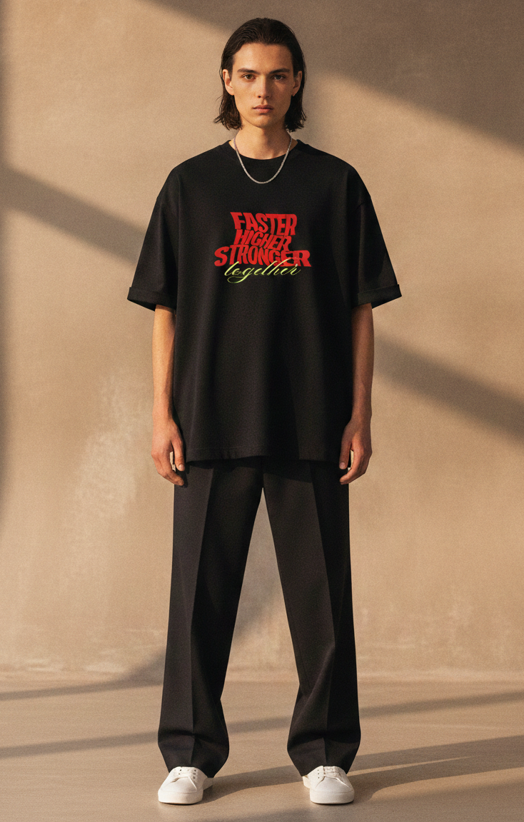 Together Unisex Terry Oversized Tee.