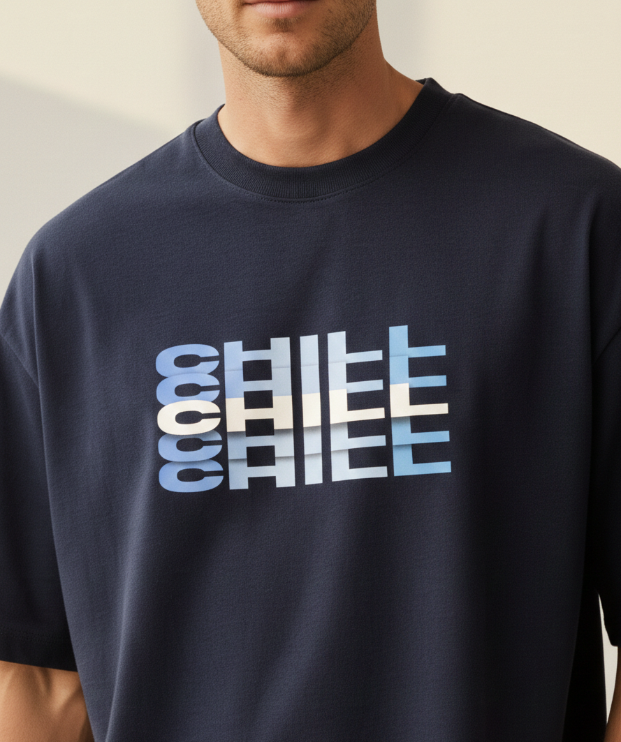 Chill Unisex Terry Oversized Tee.