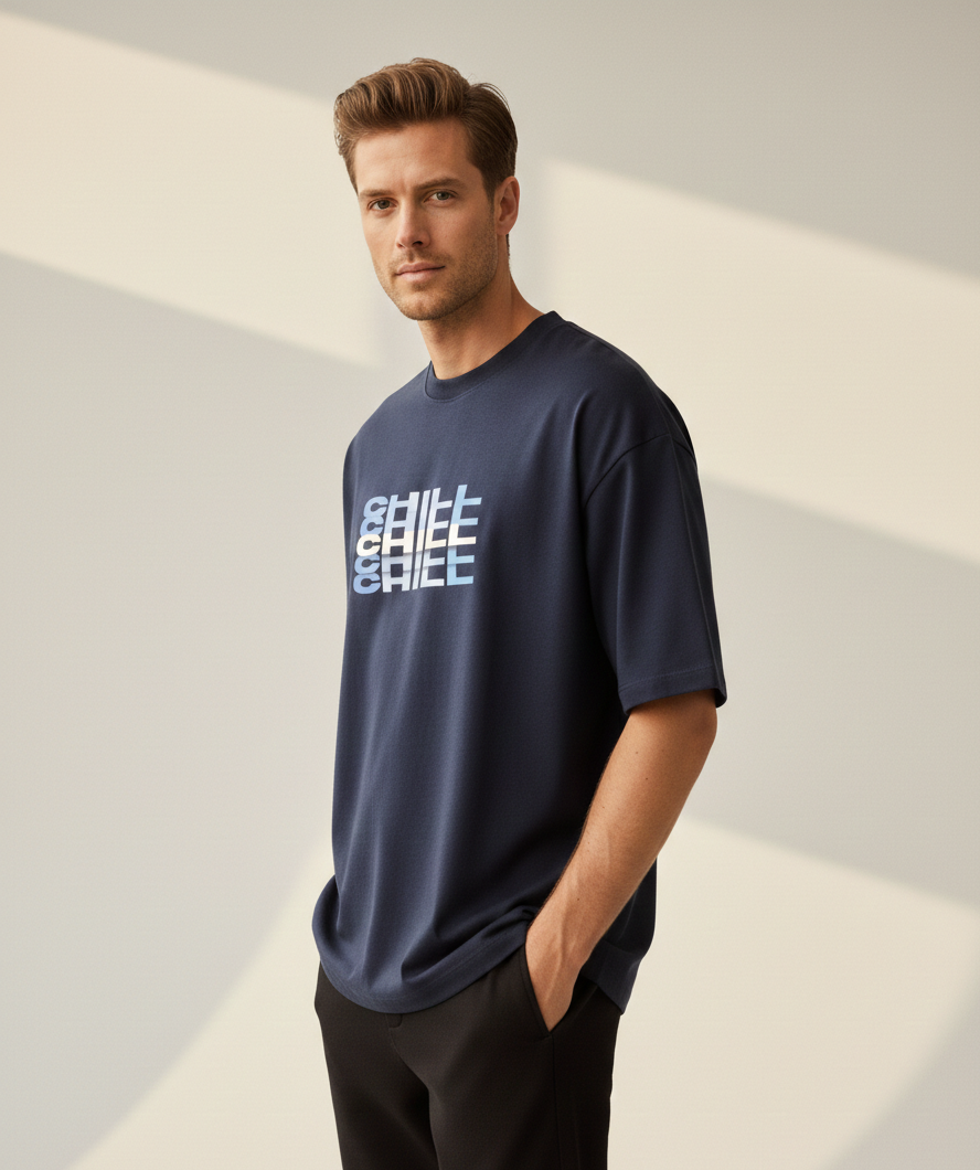 Chill Unisex Terry Oversized Tee.