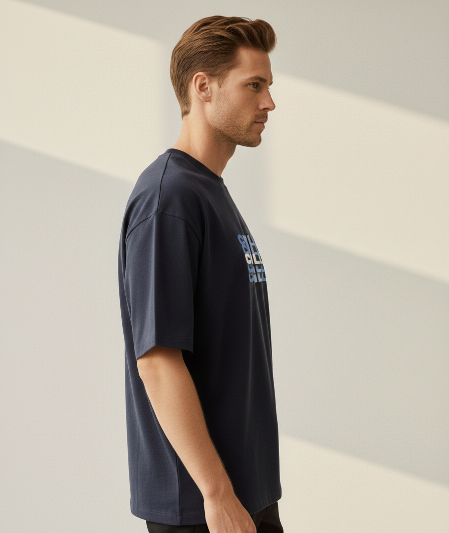 Chill Unisex Terry Oversized Tee.