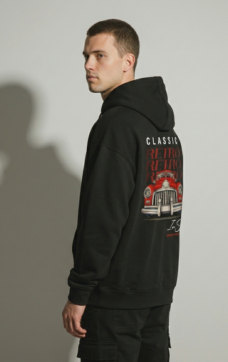 RETRO - Unisex Oversized Hoodie.