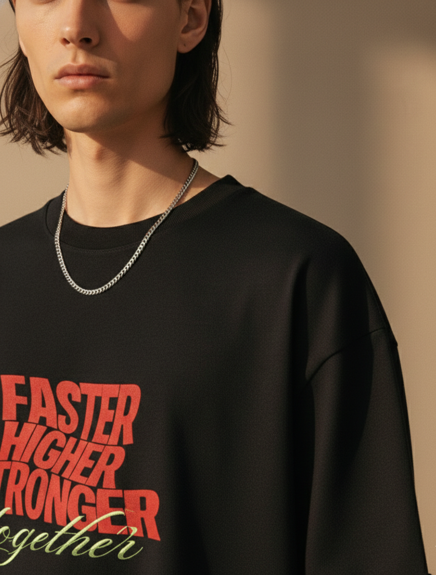 Together Unisex Terry Oversized Tee.