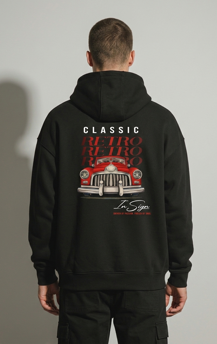 RETRO - Unisex Oversized Hoodie.