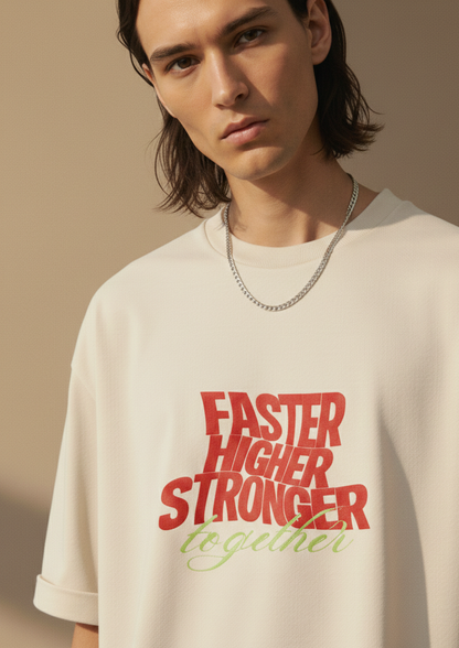 Together Unisex Terry Oversized Tee.
