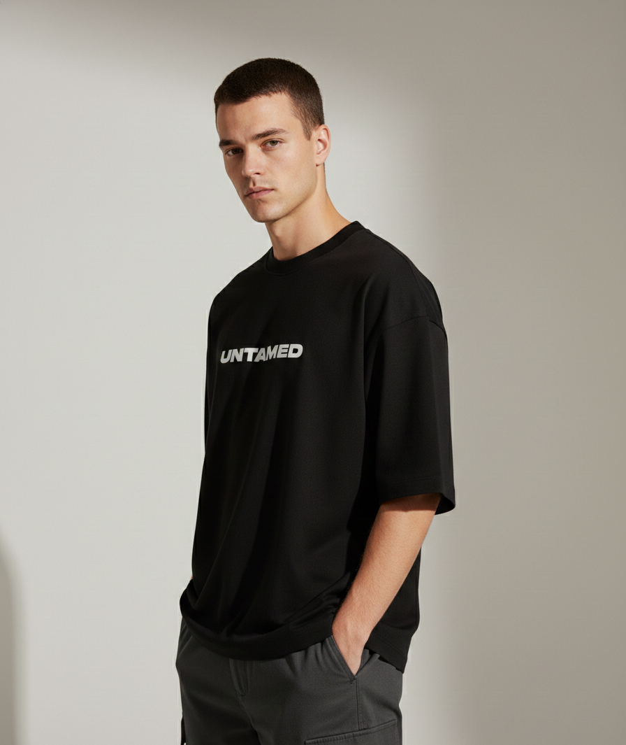 Untamed Unisex Terry Oversized Tee.