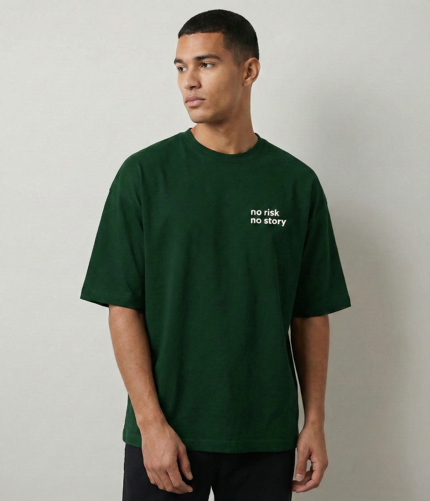 No Risk - Unisex Terry Oversized Tee.