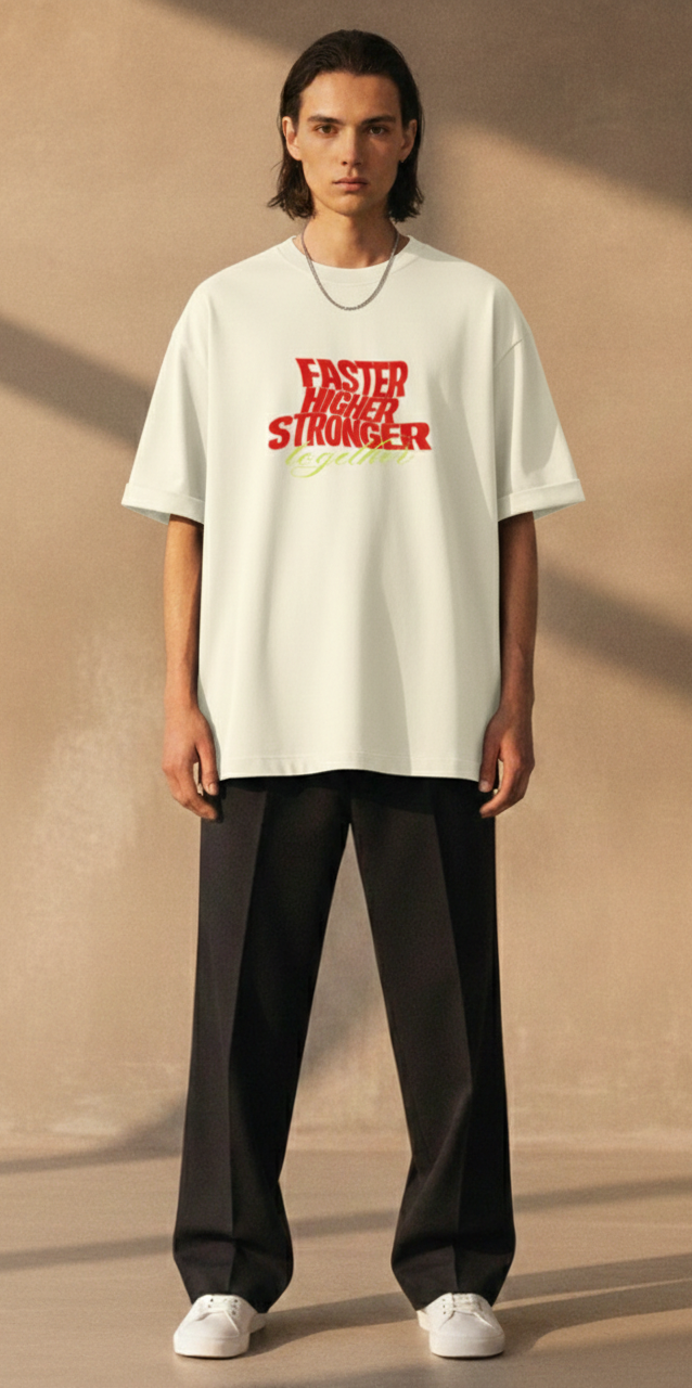 Together Unisex Terry Oversized Tee.