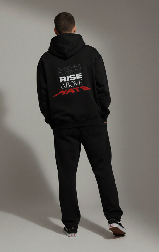 Rise Above Hate Unisex Oversized Hoodie.