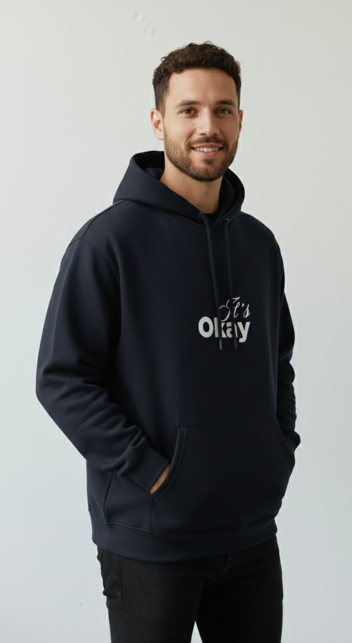It's Okay - Unisex Oversized Hoodie.