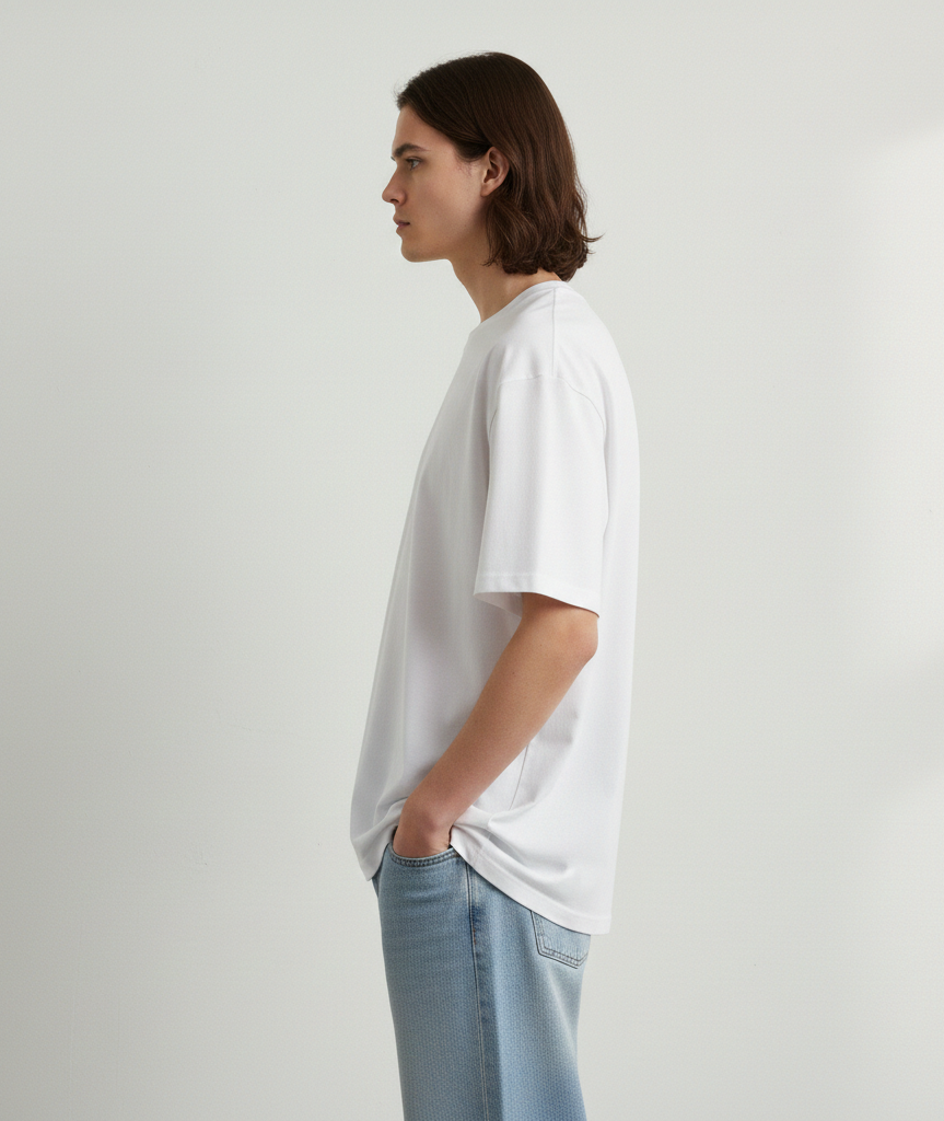 Unisex Plain Terry Oversized Tee.