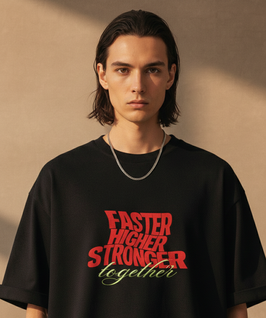 Together Unisex Terry Oversized Tee.