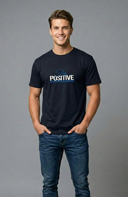 Stay Positive Unisex Stretch T-shirt.