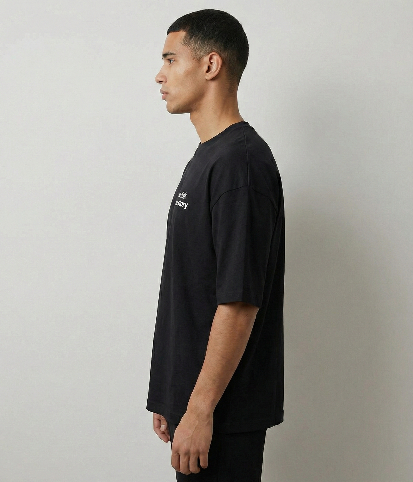 No Risk - Unisex Terry Oversized Tee.