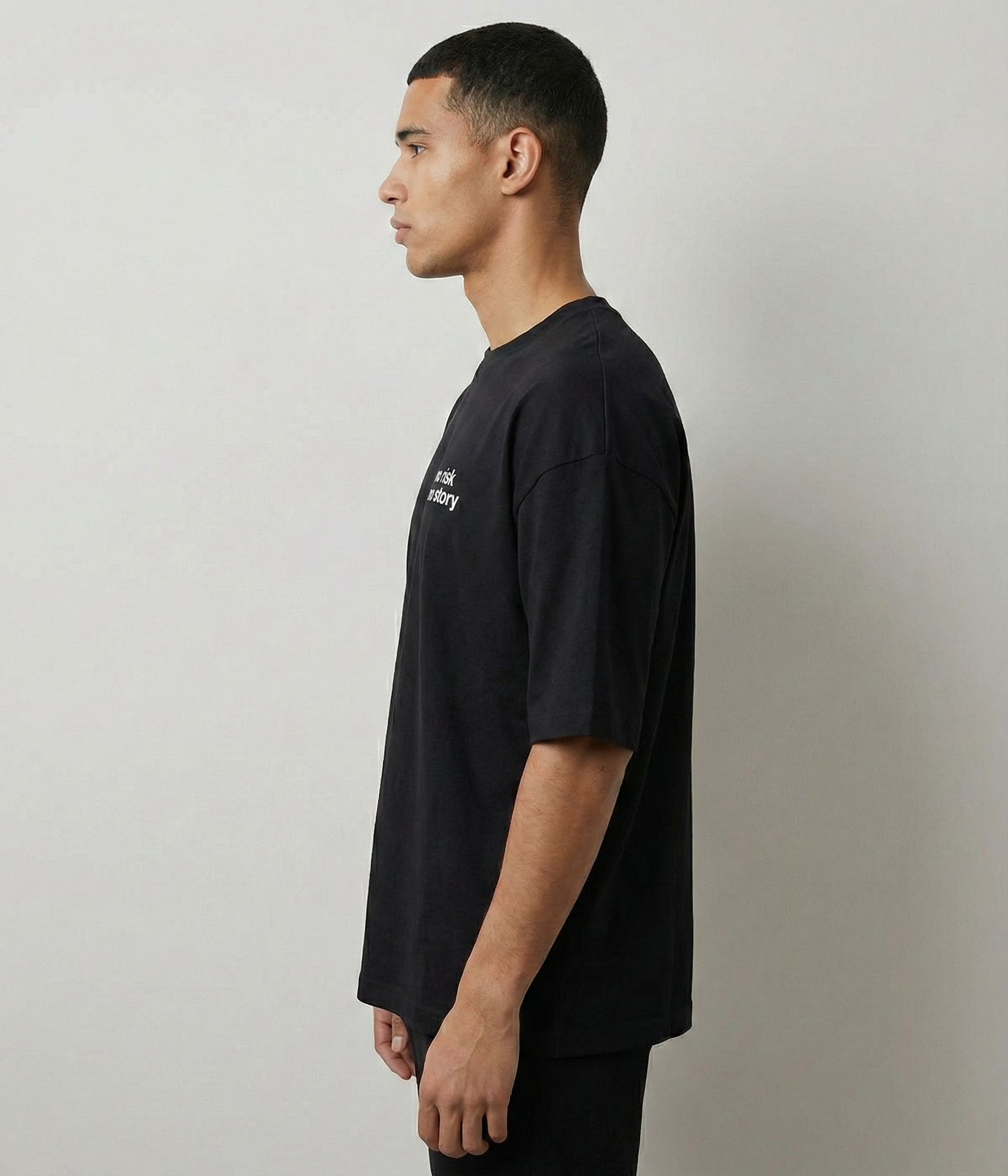No Risk - Unisex Terry Oversized Tee.