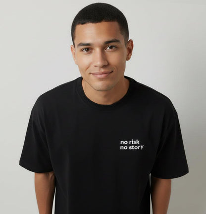 No Risk - Unisex Terry Oversized Tee.