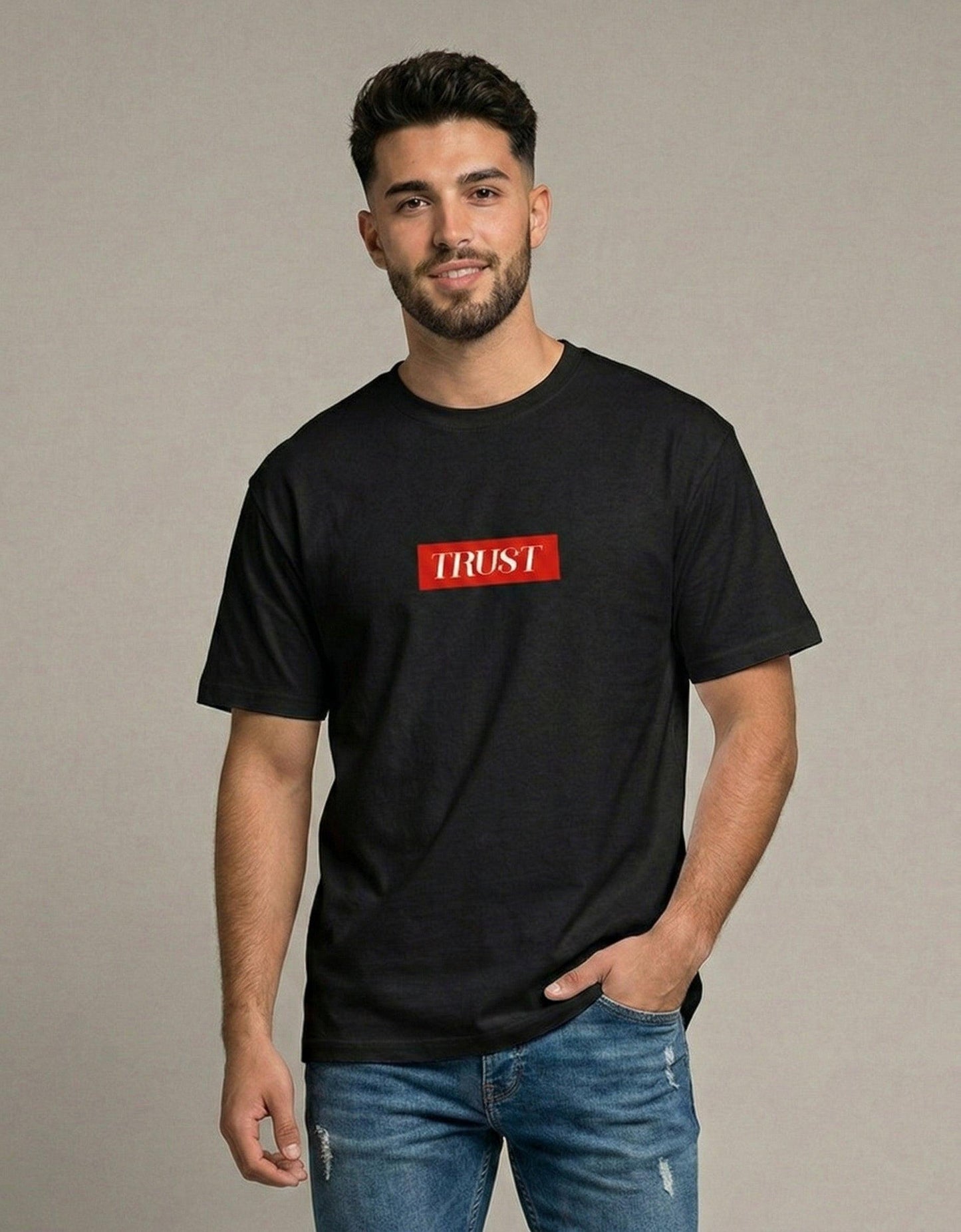 Trust Unisex Stretch T-shirt.