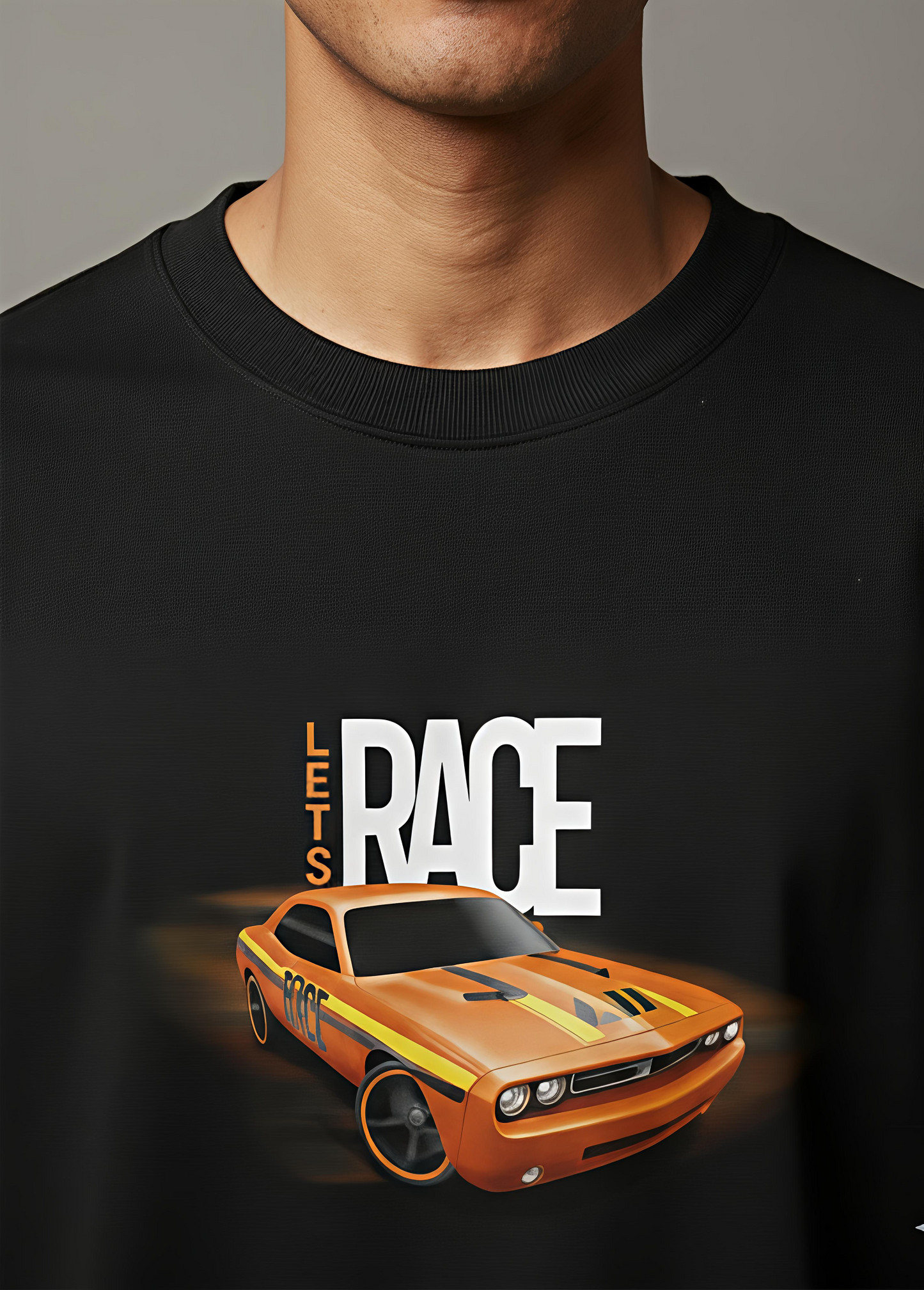 Race Unisex Terry Oversized Tee.
