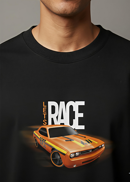 Race Unisex Terry Oversized Tee.