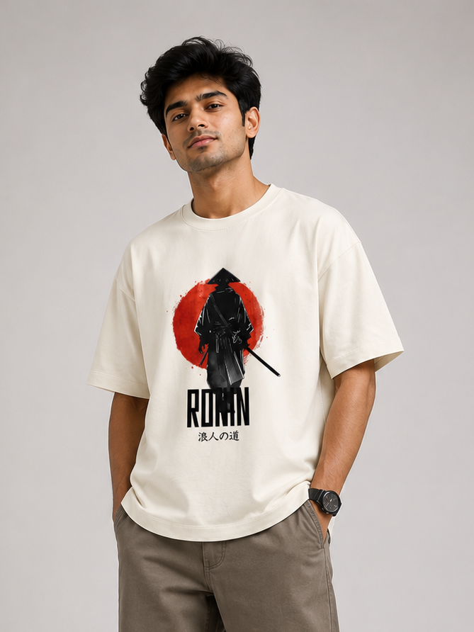 Ronin Reborn – Premium Terry Oversized T-Shirt