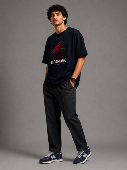 Mars Base – Olympus Colony 2147 Premium Terry Oversized Tee