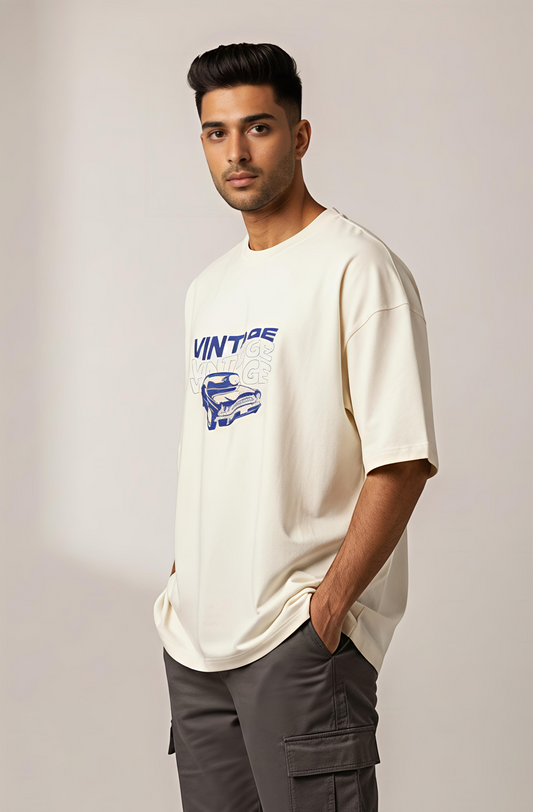 Vintage Unisex Terry Oversized Tee.