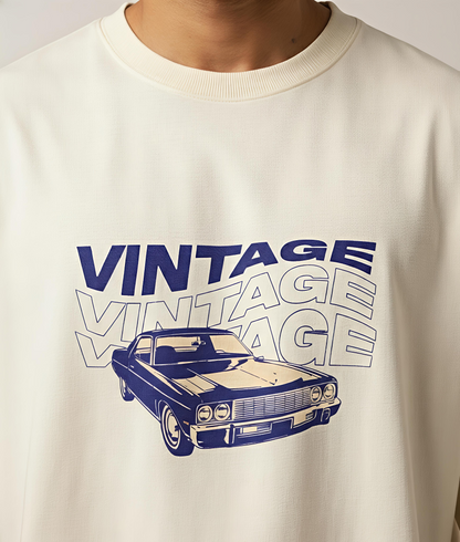 Vintage Unisex Terry Oversized Tee.