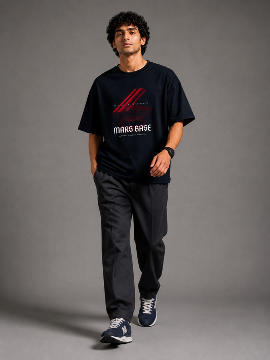 Mars Base – Olympus Colony 2147 Premium Terry Oversized Tee