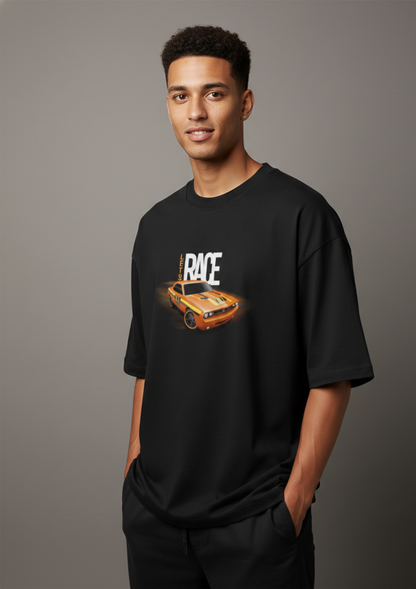 Race Unisex Terry Oversized Tee.