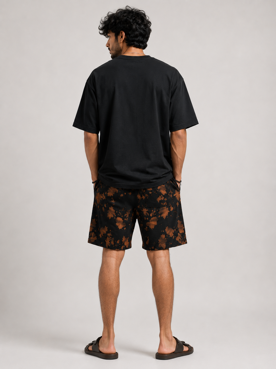 Midnight Ember – Premium Tie Dye Shorts