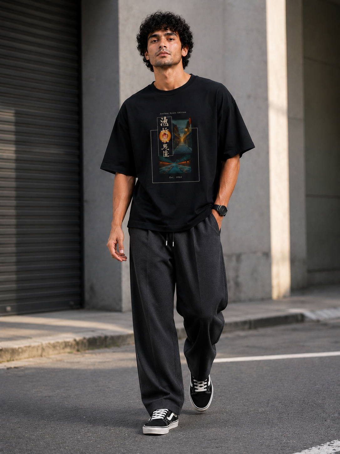 Ancient Kyoto Twilight Edition Premium Oversized Terry Tee