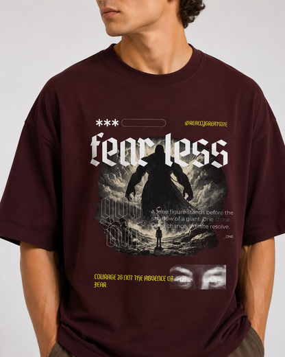 Fearless – David Premium Terry Oversized T-Shirt