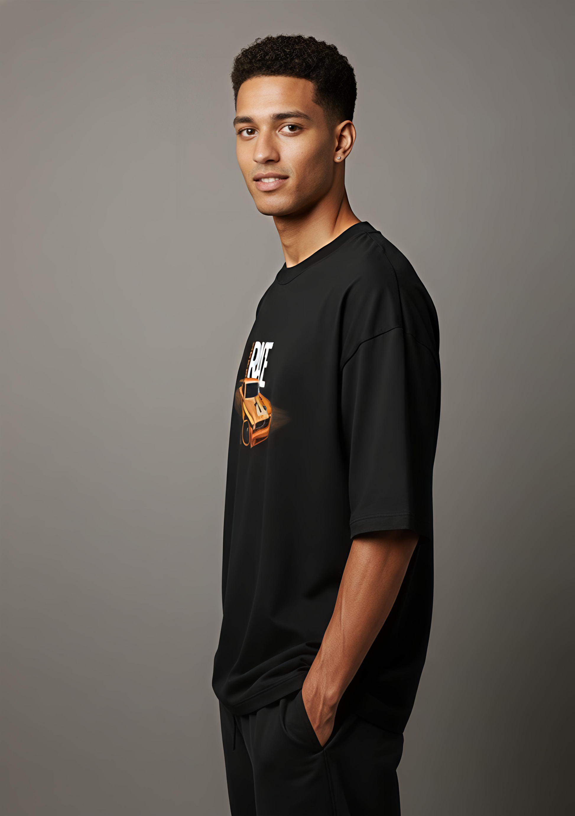 Race Unisex Terry Oversized Tee.